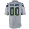 Image of Seattle Seahawks Custom Alternate Game Jersey - Gray 2019