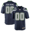 Image of Seattle Seahawks Custom Game Jersey - College Navy 2019