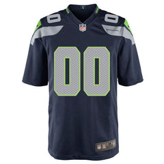 Seattle Seahawks Custom Game Jersey - College Navy 2019