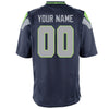 Image of Seattle Seahawks Custom Game Jersey - College Navy 2019