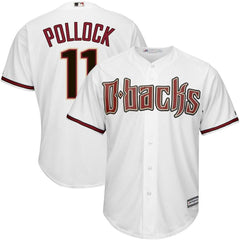 AJ Pollock Arizona Diamondbacks Majestic Official Cool Base Player Jersey - White/Sedona Red 2019