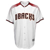 Image of Zack Greinke Arizona Diamondbacks Majestic Official Cool Base Player Jersey - White/Sedona Red 2019