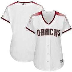 Arizona Diamondbacks Majestic Women's Cool Base Jersey - White/Sedona Red 2019