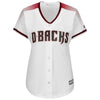 Image of Arizona Diamondbacks Majestic Women's Cool Base Jersey - White/Sedona Red 2019