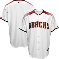 Arizona Diamondbacks Majestic Official Cool Base Jersey - White/Sedona Red 2019