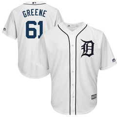 Shane Greene Detroit Tigers Majestic Home Cool Base Player Jersey – White 2019