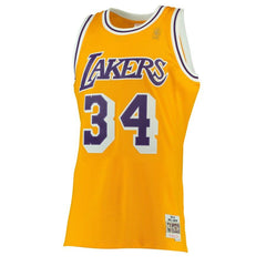 Shaquille O'Neal Los Angeles Lakers Mitchell & Ness 1996-97 Hardwood Classics Swingman Jersey - Gold 2019