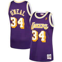 Shaquille O'Neal Los Angeles Lakers Mitchell &amp; Ness 1996-97 Hardwood Classics Swingman Jersey – Purple 2019