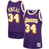 Image of Shaquille O'Neal Los Angeles Lakers Mitchell &amp; Ness 1996-97 Hardwood Classics Swingman Jersey – Purple 2019