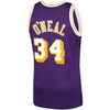 Image of Shaquille O'Neal Los Angeles Lakers Mitchell &amp; Ness 1996-97 Hardwood Classics Swingman Jersey – Purple 2019