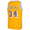 Image of Shaquille O'Neal Los Angeles Lakers Mitchell &amp; Ness Youth Swingman Throwback Jersey – Gold 2019