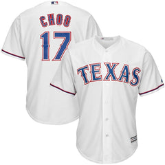 Shin-Soo Choo Texas Rangers Majestic Home Official Cool Base Player Jersey - White 2019