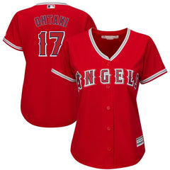 Shohei Ohtani Los Angeles Angels Majestic Women's Cool Base Player Jersey – Scarlet 2019