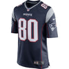 Image of Danny Amendola New England Patriots Game Jersey - Navy Blue/Silver 2019