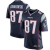 Image of Rob Gronkowski New England Patriots Game Jersey - Navy Blue/Silver 2019