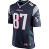 Image of Rob Gronkowski New England Patriots Game Jersey - Navy Blue/Silver 2019