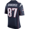 Image of Rob Gronkowski New England Patriots Game Jersey - Navy Blue/Silver 2019