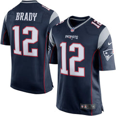 Tom Brady New England Patriots Game Jersey - Navy Blue/Silver 2019