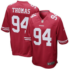 Solomon Thomas San Francisco 49ers Game Jersey - Scarlet 2019