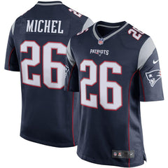 Sony Michel New England Patriots Game Jersey – Navy 2019