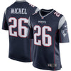 Image of Sony Michel New England Patriots Game Jersey – Navy 2019