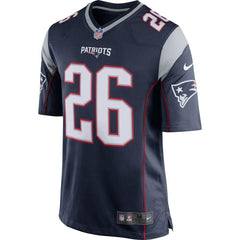 Sony Michel New England Patriots Game Jersey – Navy 2019