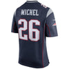 Image of Sony Michel New England Patriots Super Bowl LIII Bound Game Jersey – Navy 2019