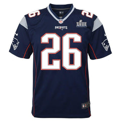 Sony Michel New England Patriots Youth Super Bowl LIII Bound Game Jersey – Navy 2019