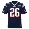 Image of Sony Michel New England Patriots Youth Super Bowl LIII Bound Game Jersey – Navy 2019