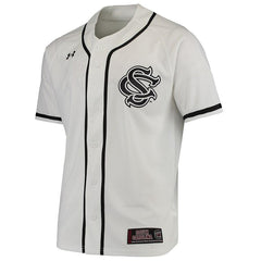 South Carolina Gamecocks Under Armour Performance Replica Baseball Jersey - White 2019