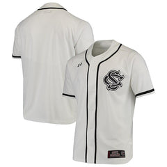 South Carolina Gamecocks Under Armour Performance Replica Baseball Jersey - White 2019