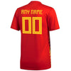 Image of Spain National Team Home Replica Custom Jersey - Red 2019