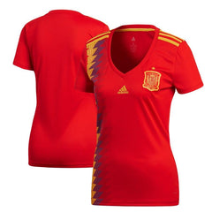 Spain National Team Women's Home Replica Blank Jersey – Red 2019