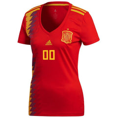 Spain National Team Women's World Cup Home Replica Custom Jersey – Red 2019