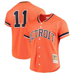 Sparky Anderson Detroit Tigers Mitchell &amp; Ness Fashion Cooperstown Collection Mesh Batting Practice Jersey - Orange 2019