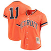 Image of Sparky Anderson Detroit Tigers Mitchell &amp; Ness Fashion Cooperstown Collection Mesh Batting Practice Jersey - Orange 2019