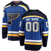 Image of St. Louis Blues Home Breakaway Custom Jersey - Blue 2019