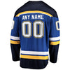 Image of St. Louis Blues Home Breakaway Custom Jersey - Blue 2019