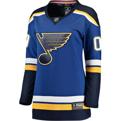 St. Louis Blues Women's Home Breakaway Custom Jersey - Blue 2019