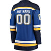 Image of St. Louis Blues Women's Home Breakaway Custom Jersey - Blue 2019