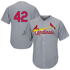 St. Louis Cardinals Majestic 2019 Jackie Robinson Day Official Cool Base Jersey – Gray 2019