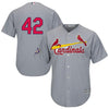 Image of St. Louis Cardinals Majestic 2019 Jackie Robinson Day Official Cool Base Jersey – Gray 2019