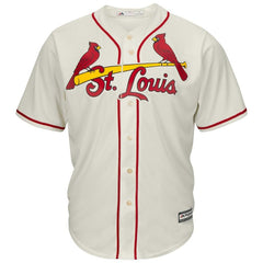 St. Louis Cardinals Majestic Alternate Official Cool Base Player Replica Jersey - Cream 2019