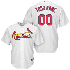 St. Louis Cardinals Majestic Cool Base Custom Jersey - White 2019