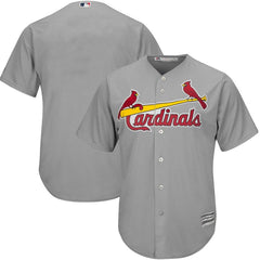 St. Louis Cardinals Majestic Official Cool Base Jersey - Gray 2019