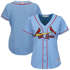 St. Louis Cardinals Majestic Women's Alternate Cool Base Team Jersey – Horizon Blue 2019