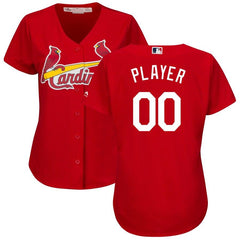 St. Louis Cardinals Majestic Women's Cool Base Alternate Jersey - Scarlet 2019