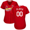 Image of St. Louis Cardinals Majestic Women's Cool Base Alternate Jersey - Scarlet 2019