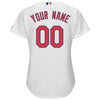 Image of St. Louis Cardinals Majestic Women's Cool Base Custom Jersey - White 2019