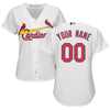 Image of St. Louis Cardinals Majestic Women's Cool Base Custom Jersey - White 2019